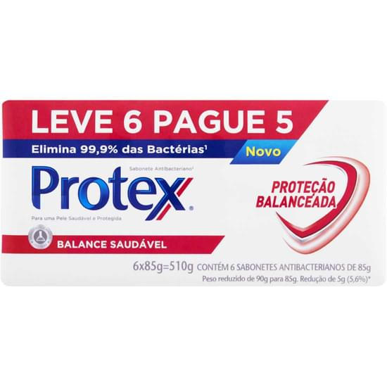 Imagem de Sabonete em barra antibacteriano protex balance saudável 85g promo 6un c/ desconto