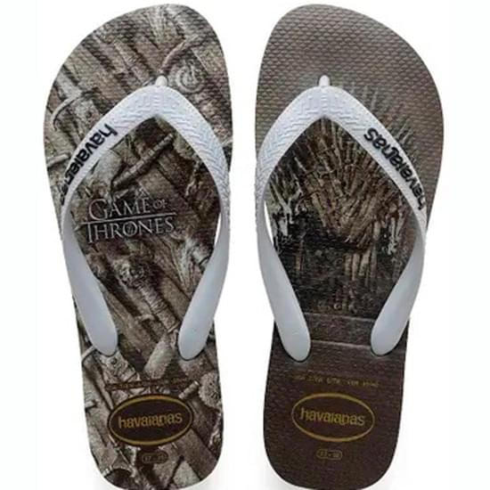 Imagem de Sándalia havaianas masculino game of thornes cinza aço 41/42