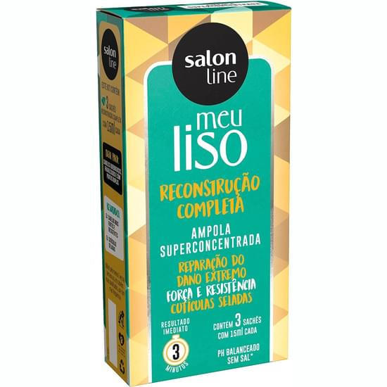 Imagem de Ampola super concentrada salon line meu liso 45 ml reconstrução completa