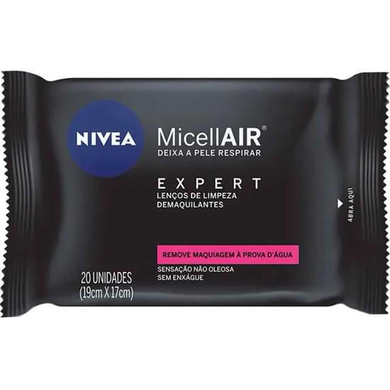 Imagem de Lenço demaquilante nivea expert micellair | com 20 unidades