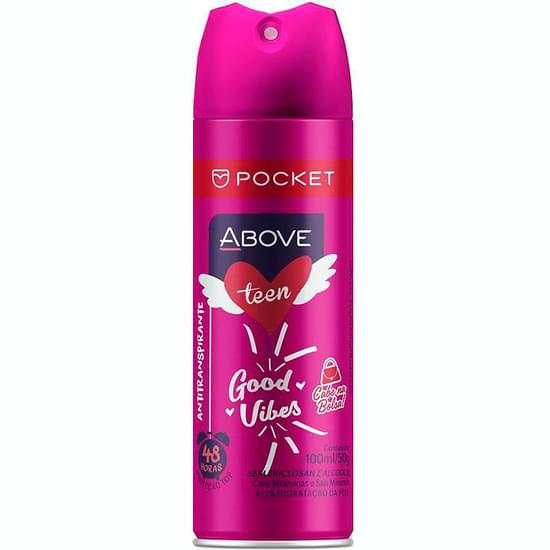 Imagem de Desodorante aerosol feminino above teen good vibes pocket 50g
