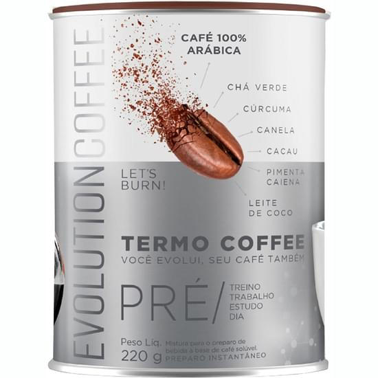 Imagem de Café termogênico arábica evolution coffee lata 220g