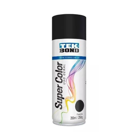 Imagem de Tinta spray preto fosco  350ml tekbond