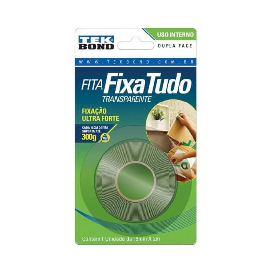 Imagem de Fita dupla face interna  blister 19mmx2m tekbond