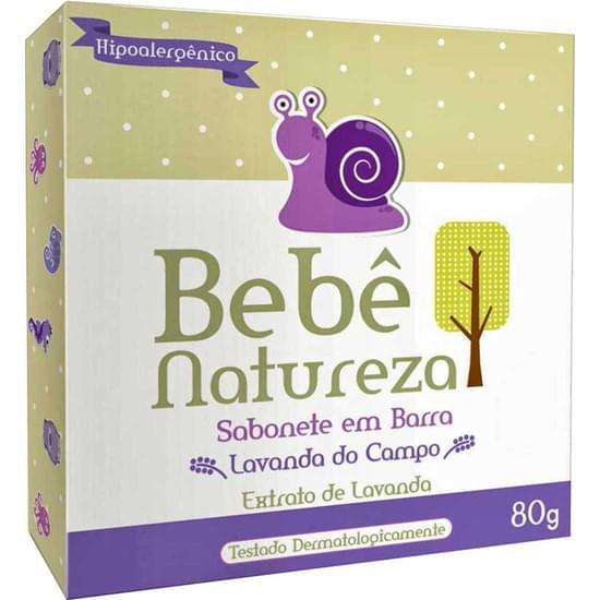 Imagem de Sabonete em barra infantil bebê natureza lavanda do campo 80g