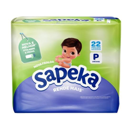 Imagem de Fralda infantil sapeka p prática | com 22 unidades