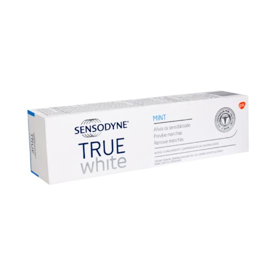 Imagem de Creme dental branqueador mint sensodyne true white caixa 100g