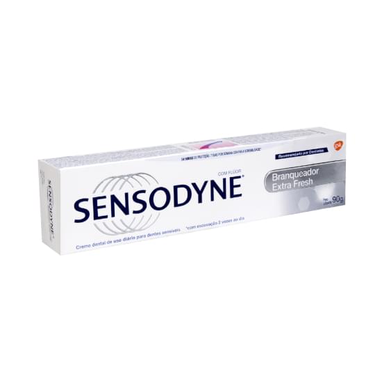 Imagem de Creme dental branqueador extra fresh sensodyne caixa 90g