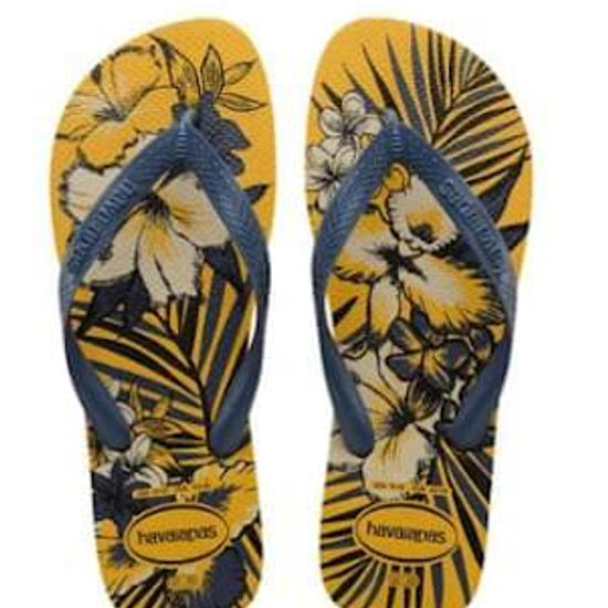 Imagem de Sandália havaianas masculino aloha mostarda 35/36