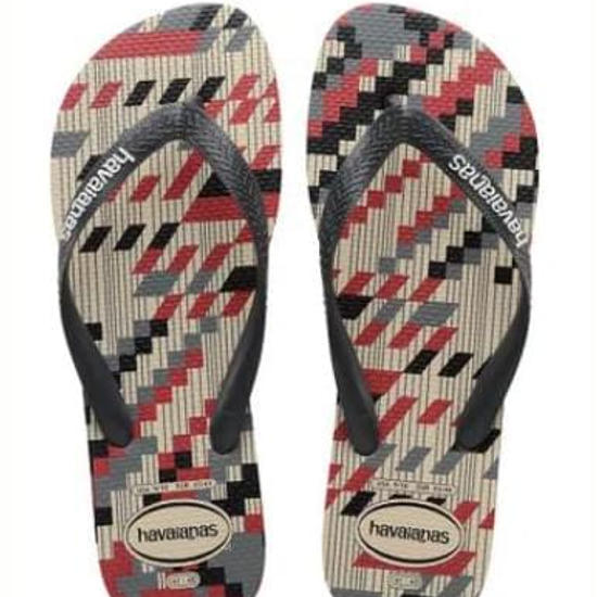 Imagem de Sandália havaianas masculino trend bege palha 35/36