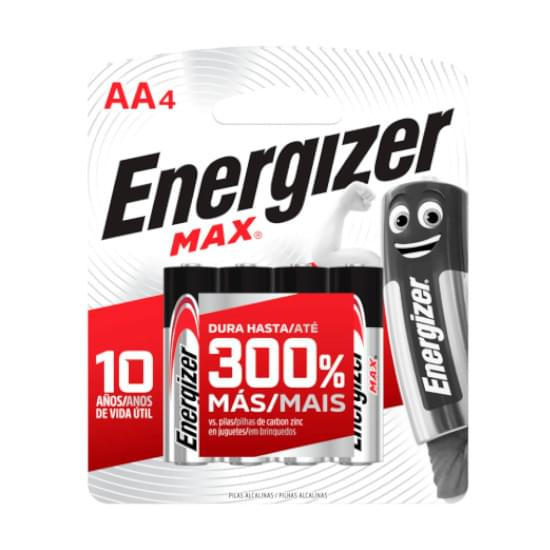 Imagem de Pilha energizer max alcalina aa pequena | com 4 unidades