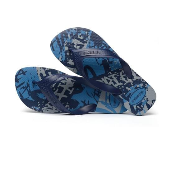 Imagem de Sandália havaianas masculino top max street azul aço 37/38