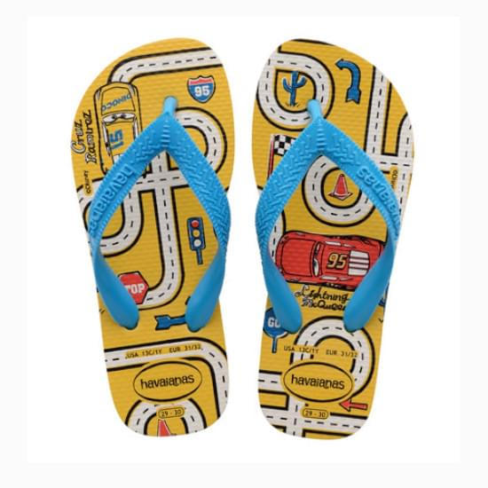 Imagem de Sandália havaianas infantil cars amarelo ouro 25/26