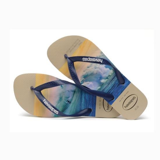 Imagem de Sandália havaianas masculino hype areia/marinho 35/36