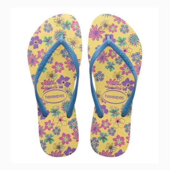 Imagem de Sandália havaianas feminina slim romance amarelo limão 33/34