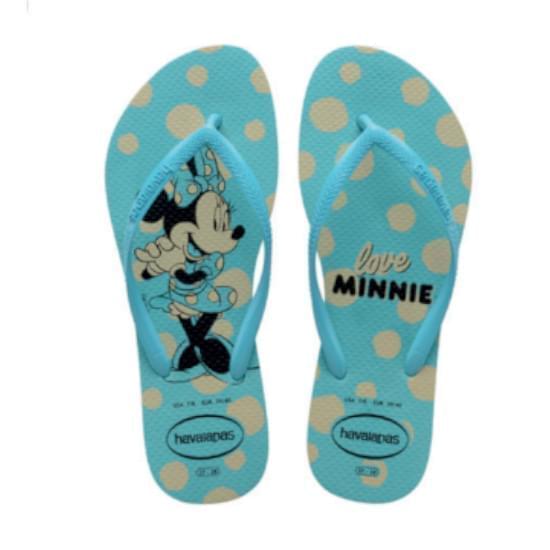 Imagem de Sandalias havaianas feminina slim disney azul 37/38