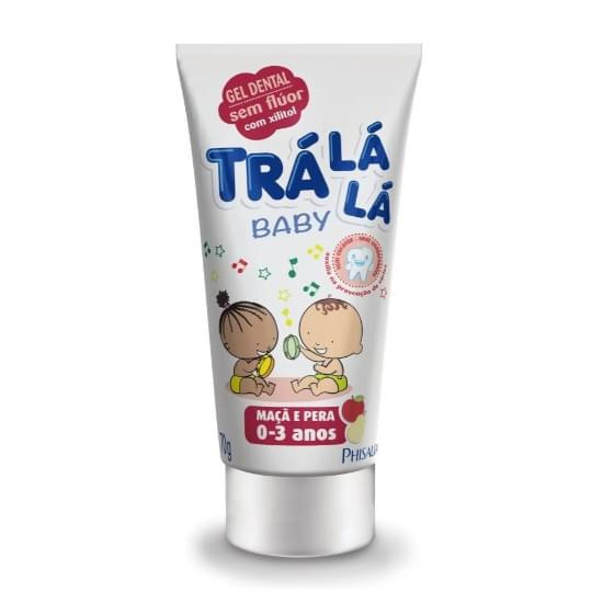 Imagem de Gel dental infantil trá lá lá baby maçã e pera 70g