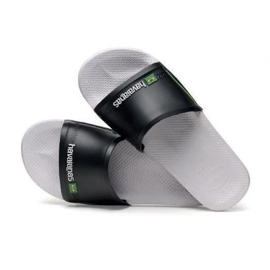 Imagem de Sandalias havaianas unissex slide brasil preto 41/42