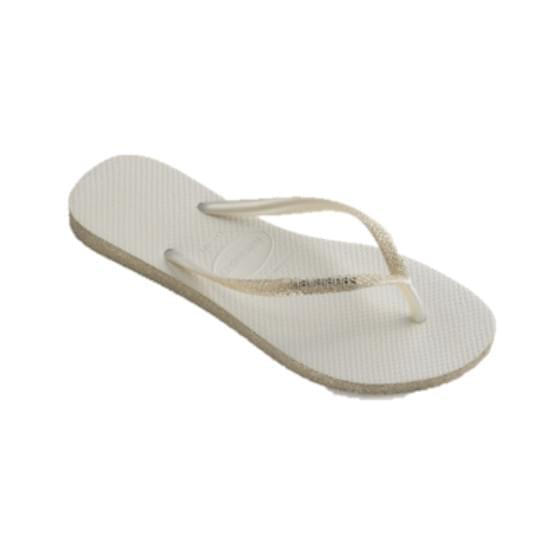 Imagem de Sandália havaiana feminina slim sparkle branco 37/38