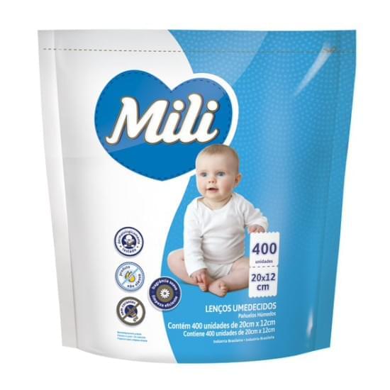 Imagem de Lenço umedecido infantil mili refil | com 400 unidades