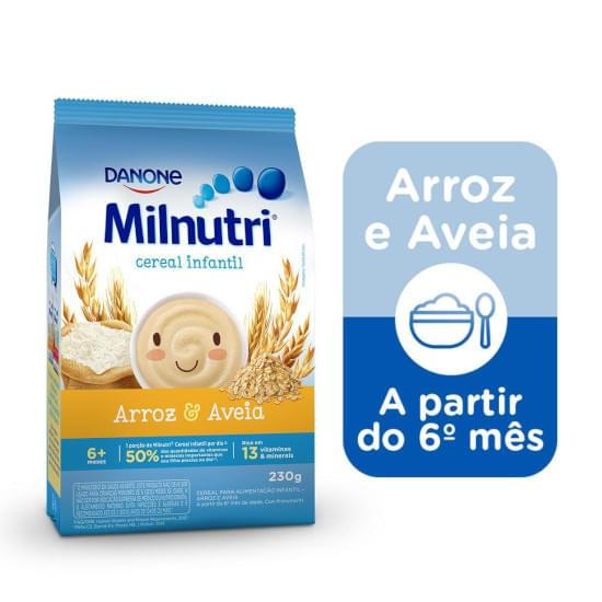 Imagem de Danone milnutri cereal arroz e aveia sachê 230g