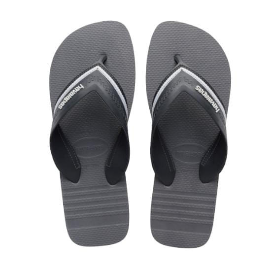 Imagem de Sandálias havaianas masculina hybrid free novo grafite/cinza aço 37/38