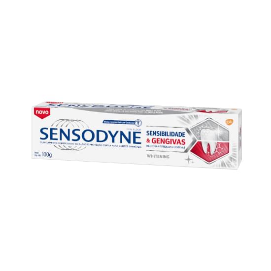 Imagem de Creme dental whitening sensodyne sensibilidade & gengivas caixa 100g