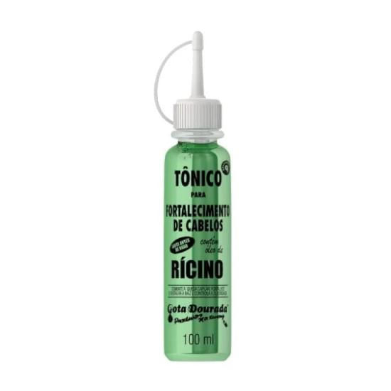 Imagem de Tônico gota dourada para fortalecimento combate queda com óleo de rícino 100ml