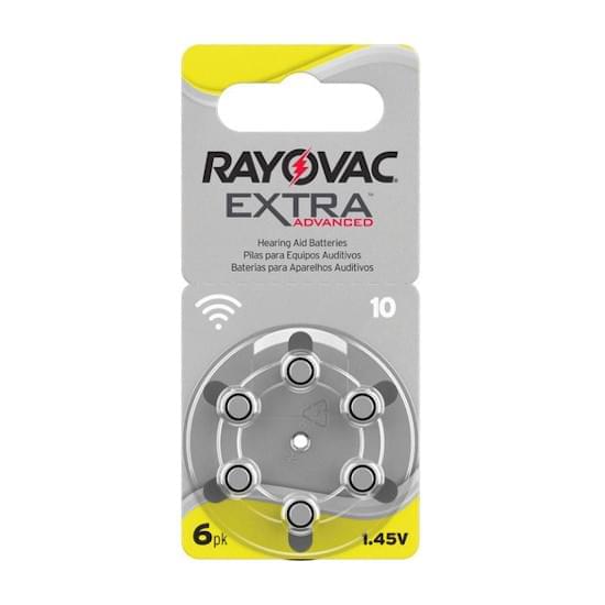 Imagem de Bateria para aparelhos auditivos extra advanced tamanho 10 rayovac | com 6 unidades