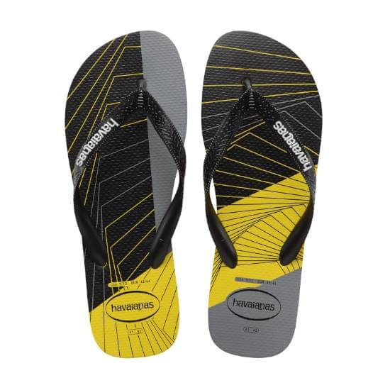 Imagem de Sandália havaianas masculino trend amarelo citrico/preto 35/36