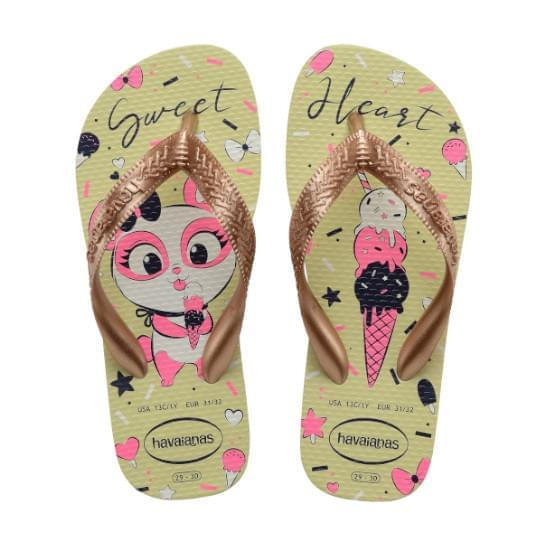 Imagem de Sandalia havaiana infantil kids top pets lima 31/32