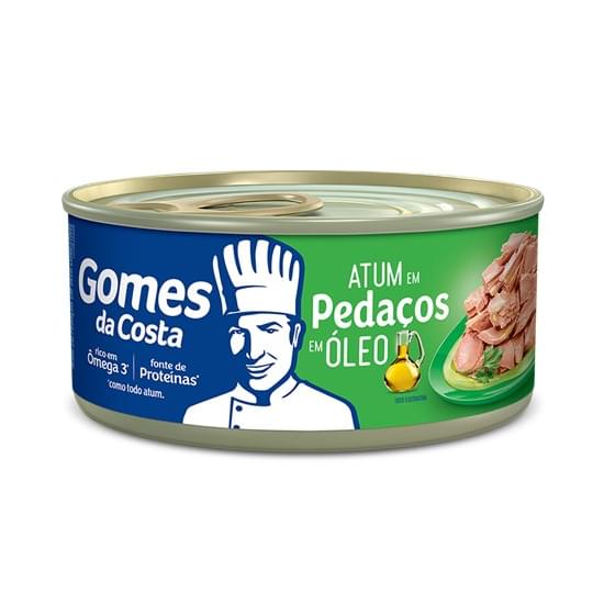 Imagem de Atum em pedaços em óleo comestível com caldo vegetal gomes da costa 170g