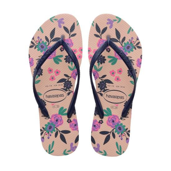 Imagem de Sandália havaianas feminina slim romance rosa ballet 35/36