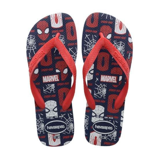 Imagem de Sandália havaianas masculina top marvel logomania marinho 23/24