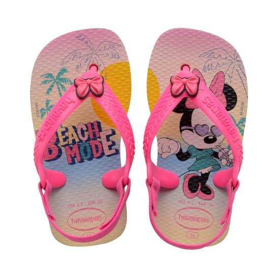 Imagem de Sandália havaianas baby disney classic rosa/rosa 17/18