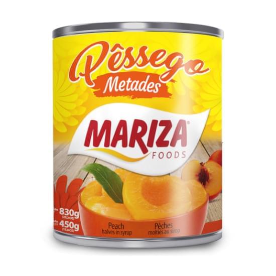 Imagem de Mariza pessego metades em calda lt 450g