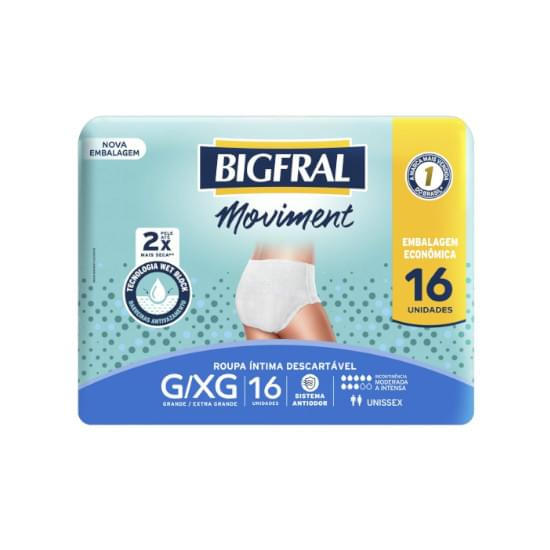 Imagem de Bigfral roupa int moviment g/xg c/16