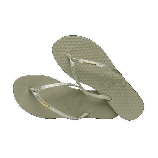 Imagem de Sandalia havaiana feminina you shine verde yucca 33/34