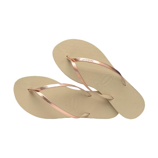 Imagem de Sandália havaianas feminina you metallic areia 35/36