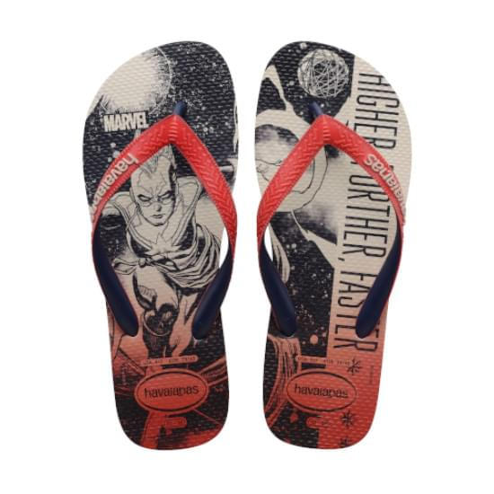 Imagem de Sandália havaianas masculina top marvel series vermelho rubi 35/36