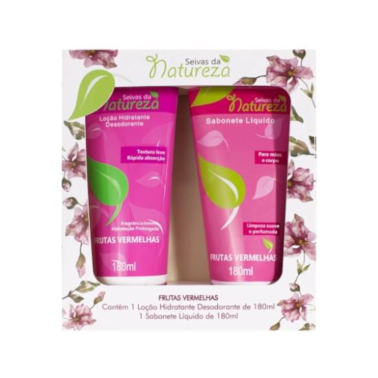 Imagem de Seivas da natureza loção hidratante + sabonete líquido 180ml frutas vermelhas