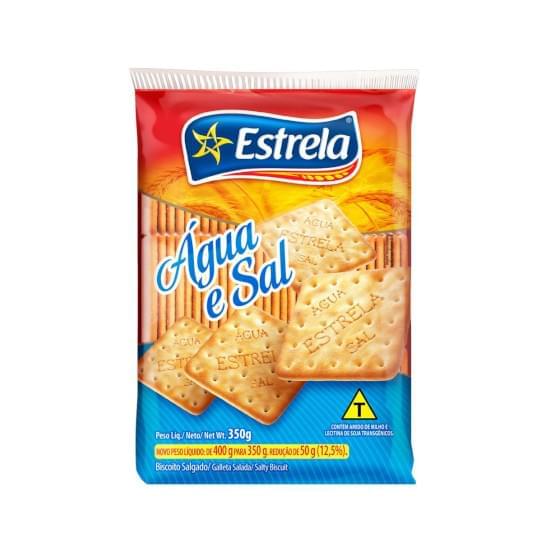 Imagem de Biscoito salgado água e sal estrela 350g