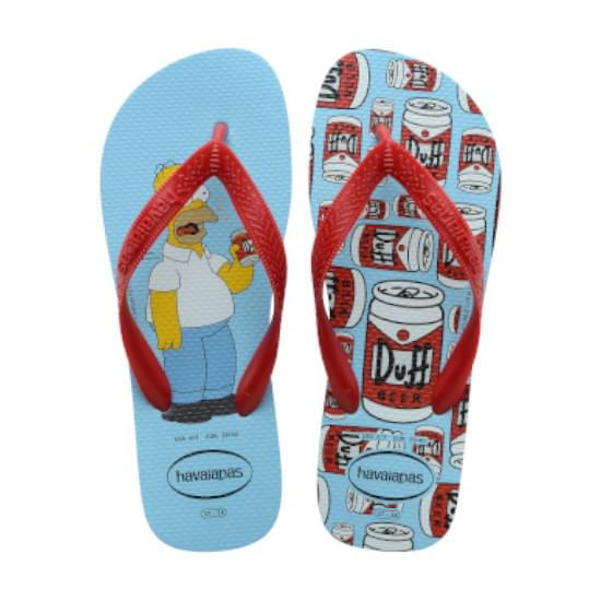 Imagem de Sandália havaianas masculino simpsons azul water 39/40