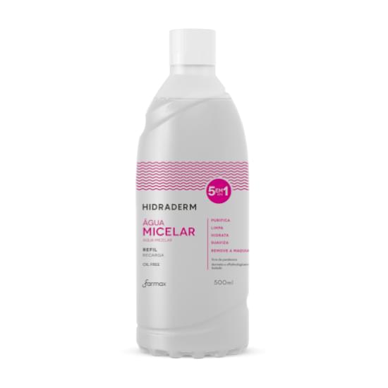 Imagem de Água micelar hidraderm 5 em 1 refil 500ml