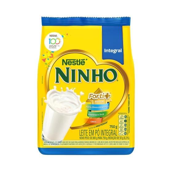 Imagem de Leite em pó nestlé ninho integral sachet 750g