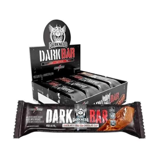 Imagem de Integralmedica darkness dark bar chocolate com coco com chocolate chips | display com 8 unidades