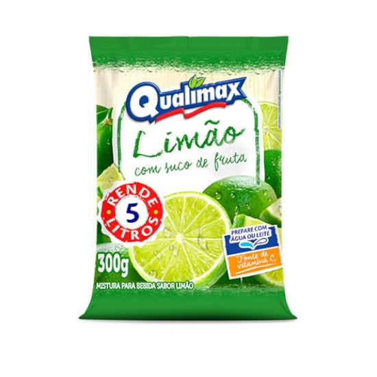 Imagem de Pó para refresco limão qualimax 300g