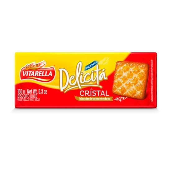 Imagem de Biscoito salgado vitarella delicitá cristal (levemente doce) 150g