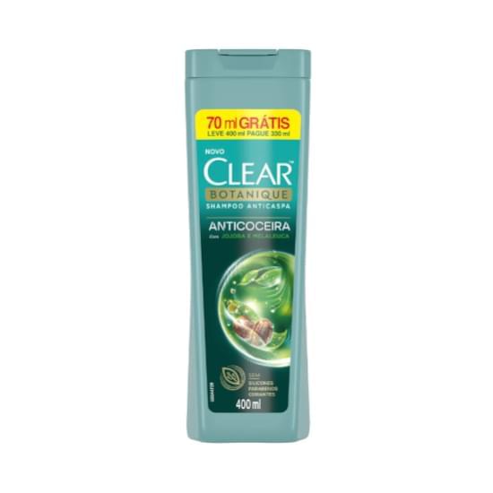 Imagem de Shampoo anticaspa clear botanique anticoceira leve 400ml pague 330ml