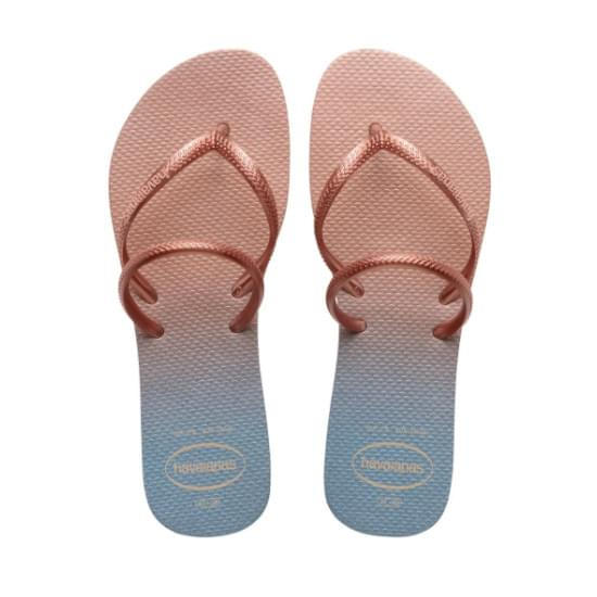 Imagem de Sandália havaianas feminina flat duo iridescent rosa ballet 35/36